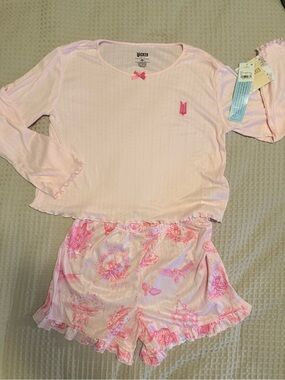 NWT Wicked +Target Pink Girls' Two-Piece Pajama Shorts Set -